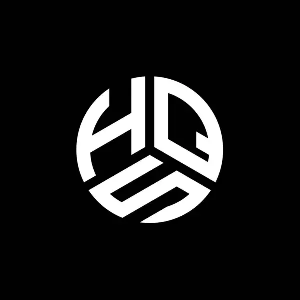 Hqs Дизайн Логотипу Літер Білому Тлі Створені Hqs Ініціали Букви — стоковий вектор