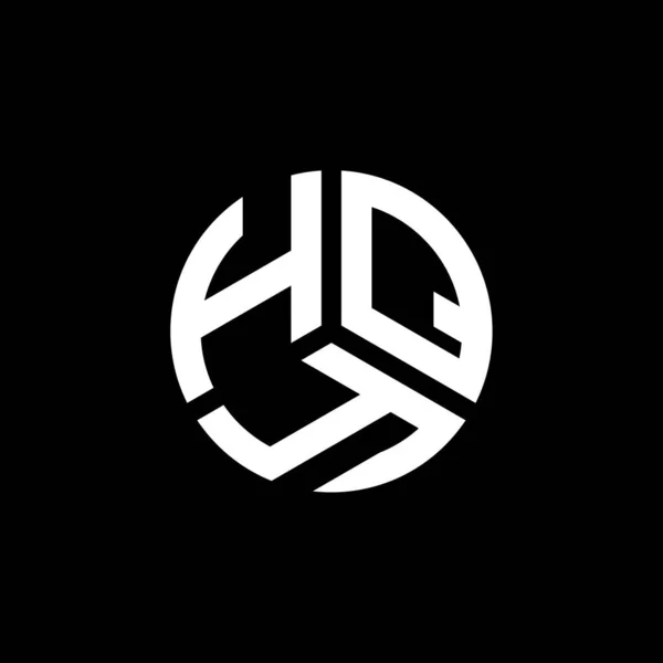 Projekt Logo Litery Hqy Białym Tle Hqy Twórcze Inicjały Koncepcja — Wektor stockowy