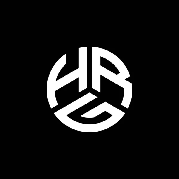 Hrg Brev Logotyp Design Vit Bakgrund Hrg Kreativa Initialer Brev — Stock vektor