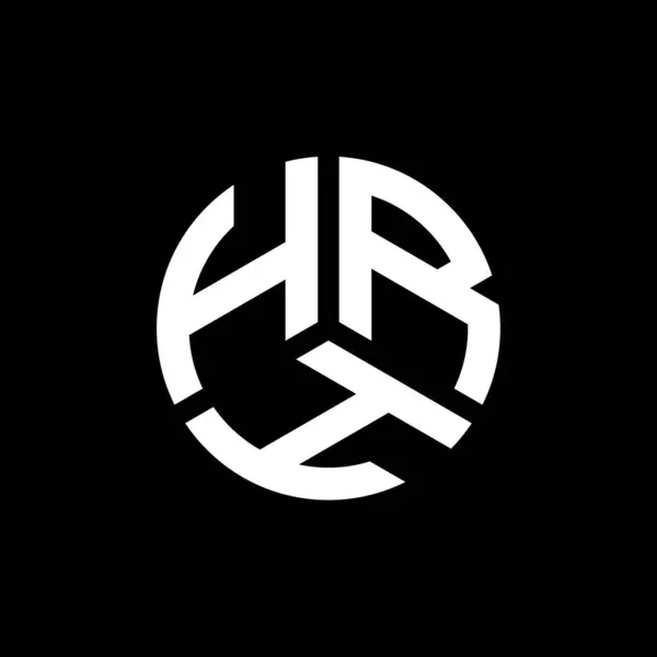 Hrh Brev Logotyp Design Vit Bakgrund Hrh Kreativa Initialer Brev — Stock vektor