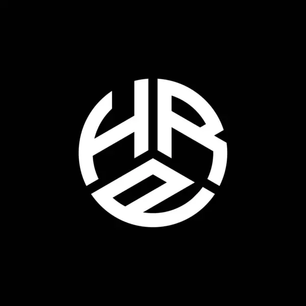 Hrp Brev Logotyp Design Vit Bakgrund Hrp Kreativa Initialer Brev — Stock vektor