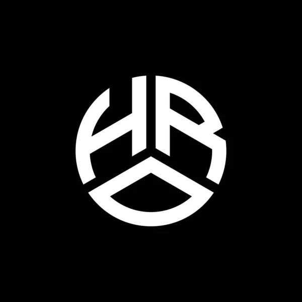 Hro Brev Logotyp Design Vit Bakgrund Hro Kreativa Initialer Brev — Stock vektor