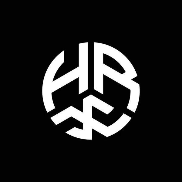 Hrx Письмо Дизайн Логотипа Белом Фоне Творческие Инициалы Буквенно Обозначают — стоковый вектор