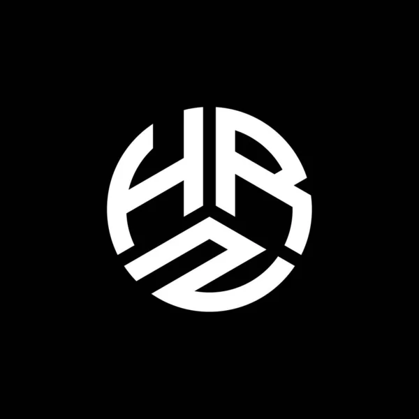 Hrz Brev Logotyp Design Vit Bakgrund Hrz Kreativa Initialer Brev — Stock vektor