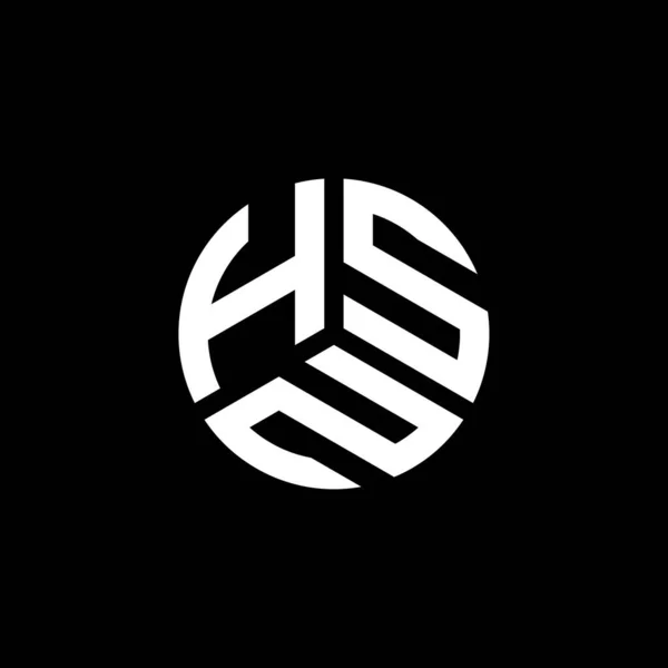 Hsn Letter Logo Ontwerp Witte Achtergrond Hsn Creatieve Initialen Letter — Stockvector