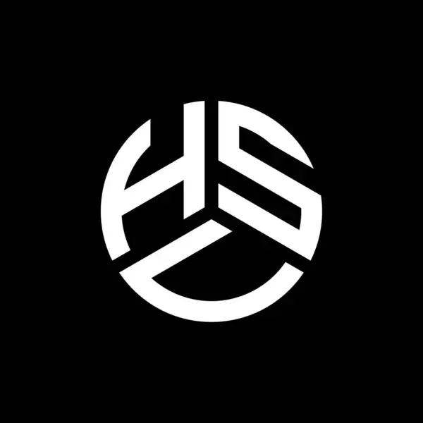 Hsv Письмо Дизайн Логотипа Белом Фоне Творческие Инициалы Буквенной Концепции — стоковый вектор