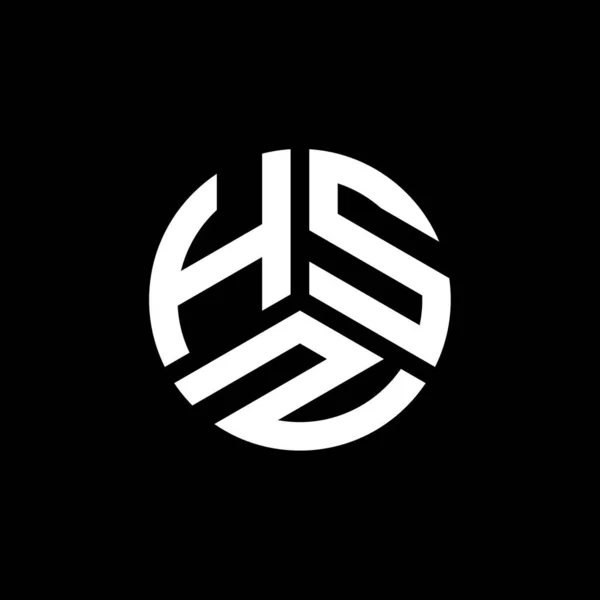 Hsz Logo Ontwerp Witte Achtergrond Hsz Creatieve Initialen Letter Logo — Stockvector