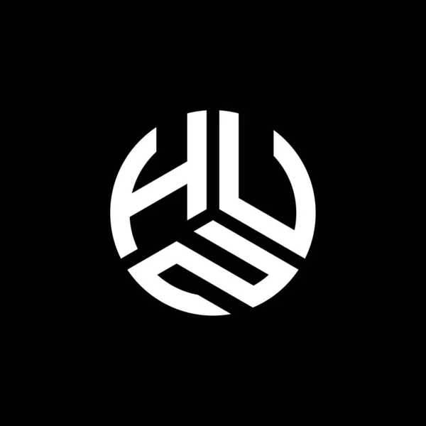 Hun Logo Witte Achtergrond Hun Creatieve Initialen Letter Logo Concept — Stockvector