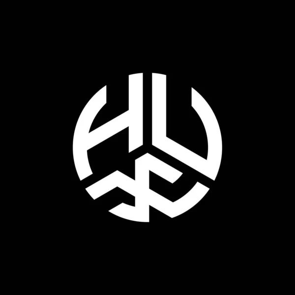 Diseño Del Logotipo Letra Hux Sobre Fondo Blanco Hux Iniciales — Archivo Imágenes Vectoriales
