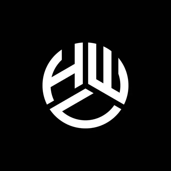 Logo Lettera Hwv Disegno Sfondo Bianco Hwv Creativo Iniziali Lettera — Vettoriale Stock