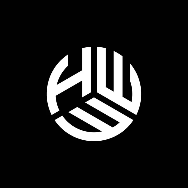 Projekt Logo Litery Hww Białym Tle Hww Twórcze Inicjały Koncepcja — Wektor stockowy