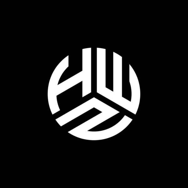 Logo Lettera Hwz Disegno Sfondo Bianco Hwz Creativo Iniziali Lettera — Vettoriale Stock