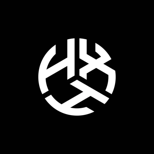 Diseño Del Logotipo Letra Hxh Sobre Fondo Blanco Hxh Iniciales — Vector de stock