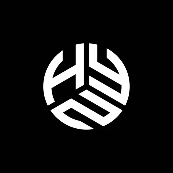 Beyaz Arka Planda Hyn Harf Logosu Tasarımı Hyn Yaratıcı Harflerin — Stok Vektör