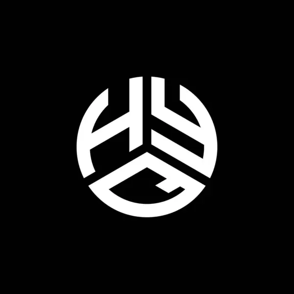 白い背景にHyqの文字ロゴデザイン Hyqクリエイティブイニシャルレターロゴコンセプト Hyqレターデザイン — ストックベクタ