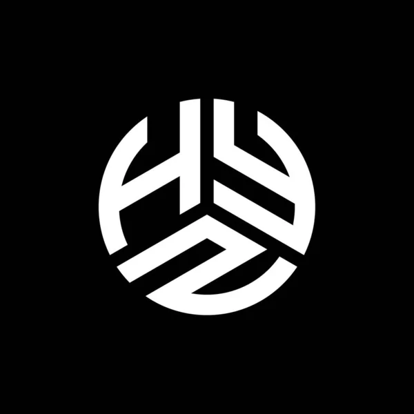 Beyaz Arka Planda Hyz Harf Logosu Tasarımı Hyz Yaratıcı Harflerin — Stok Vektör