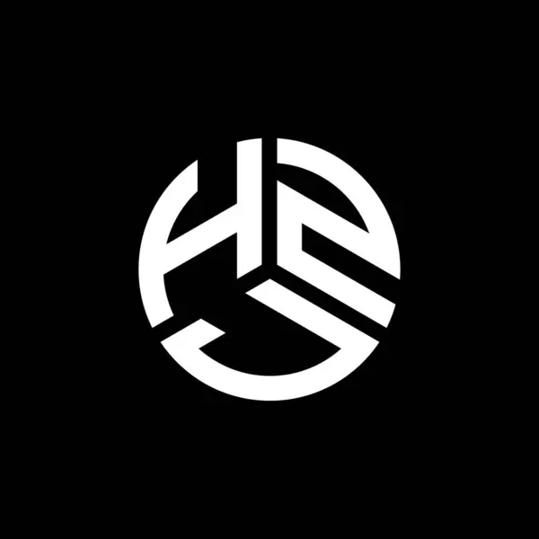 Hzj Letter Logo Ontwerp Witte Achtergrond Hzj Creatieve Initialen Letter — Stockvector