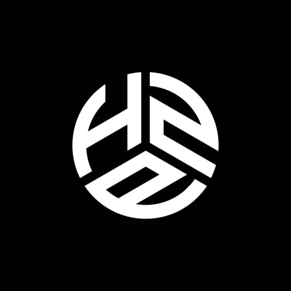 Hzp Letter Logo Ontwerp Witte Achtergrond Hzp Creatieve Initialen Letter — Stockvector