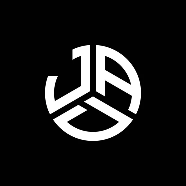 Jad Brev Logotyp Design Vit Bakgrund Jad Kreativa Initialer Brev — Stock vektor
