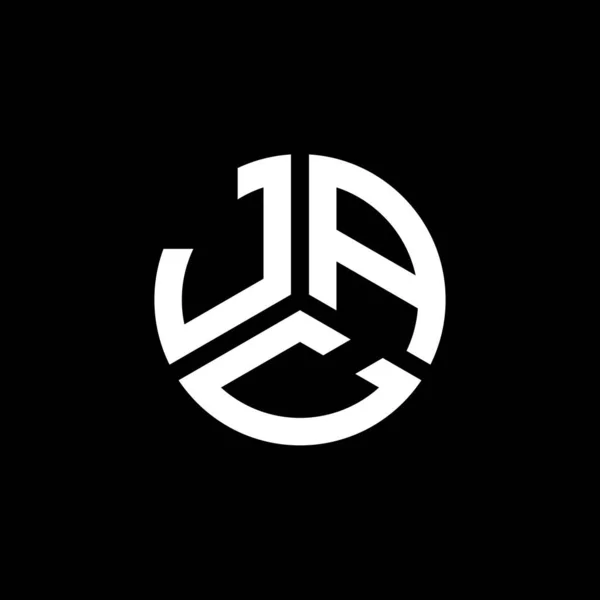 Jac Lettre Logo Design Sur Fond Blanc Jac Initiales Créatives — Image vectorielle