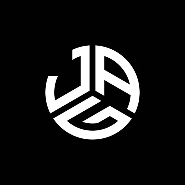 Σχεδιασμός Λογότυπου Επιστολής Jag Λευκό Φόντο Δημιουργικά Αρχικά Jag Έννοια — Διανυσματικό Αρχείο
