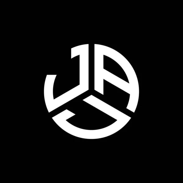 Diseño Del Logotipo Letra Jaj Sobre Fondo Blanco Jaj Iniciales — Vector de stock
