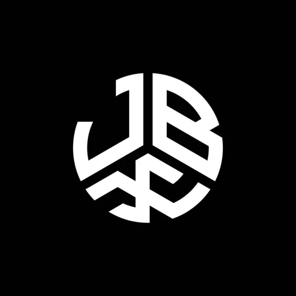 Diseño Del Logotipo Letra Jbx Sobre Fondo Negro Jbx Iniciales — Archivo Imágenes Vectoriales