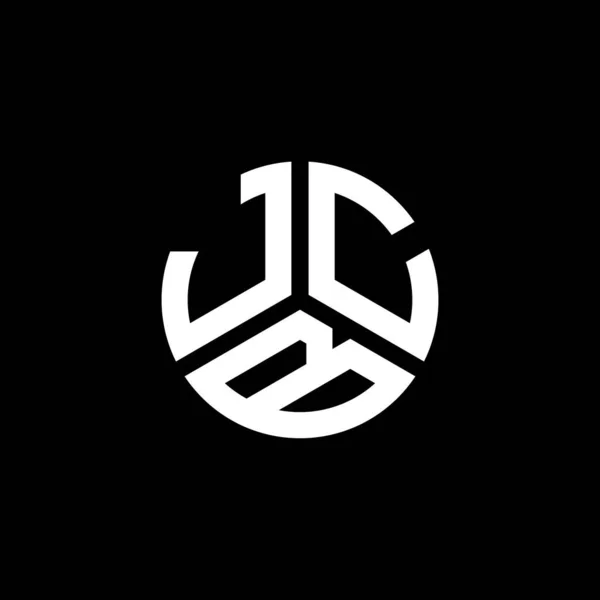 Diseño Del Logotipo Letra Jcb Sobre Fondo Negro Jcb Iniciales — Archivo Imágenes Vectoriales