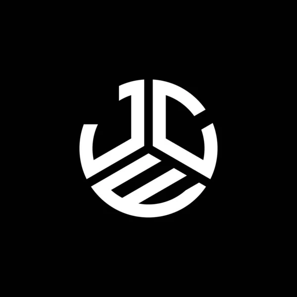 Projeto Logotipo Carta Jce Fundo Preto Jce Criativa Iniciais Conceito —  Vetores de Stock
