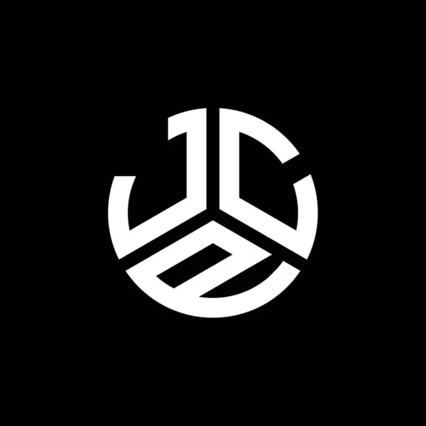 Projeto Logotipo Carta Jcp Fundo Preto Jcp Iniciais Criativas Conceito —  Vetores de Stock
