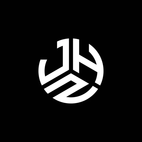 Projekt Logo Litery Jhz Czarnym Tle Jhz Twórcze Inicjały Koncepcja — Wektor stockowy