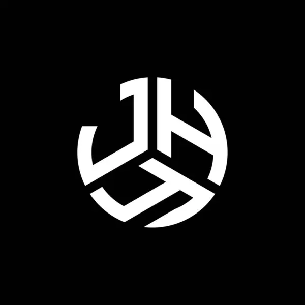 Jhy Letter Logo Ontwerp Zwarte Achtergrond Jhy Creatieve Initialen Letter — Stockvector