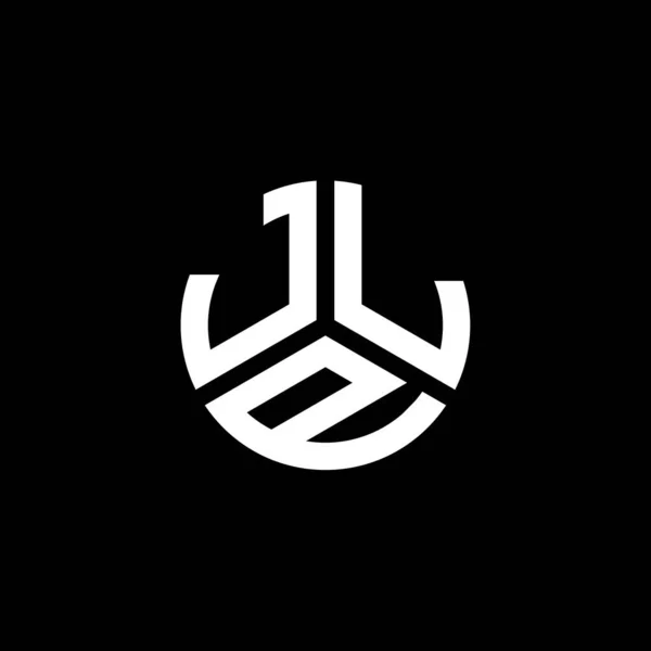 Jlp Letter Logo Design Black Background Jlp Creative Initials Letter — Stock Vector