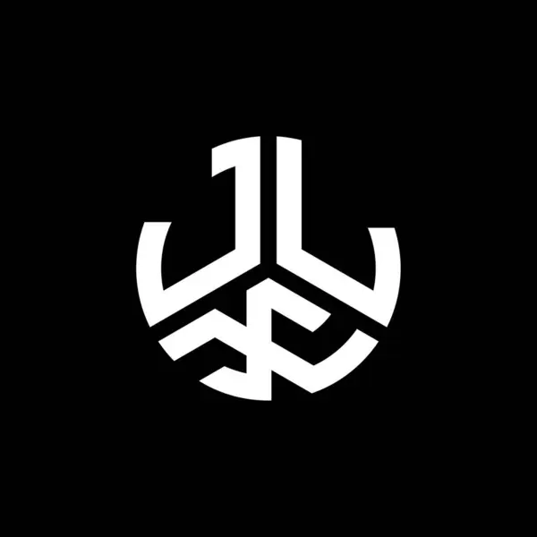 Jlx Lettre Logo Design Sur Fond Noir Jlx Initiales Créatives — Image vectorielle
