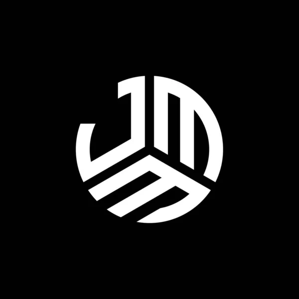 Jmm Letter Logo Design Black Background Jmm Creative Initials Letter — Stock Vector