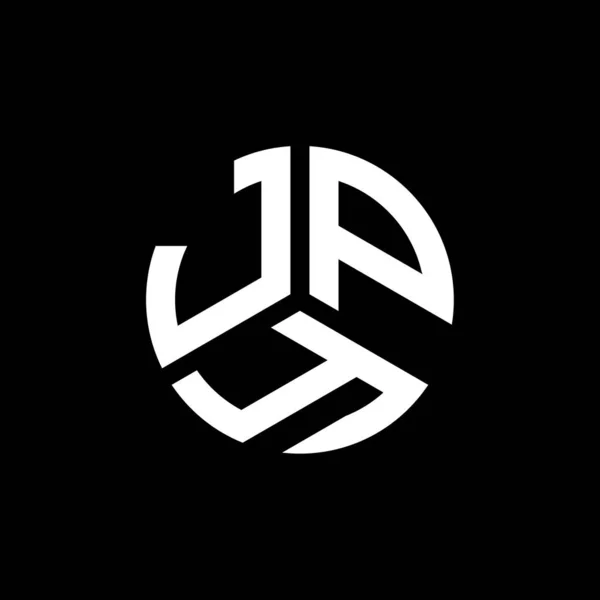 Jpy Lettre Logo Design Sur Fond Noir Jpy Initiales Créatives — Image vectorielle