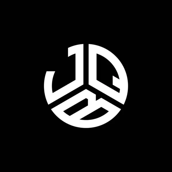 Projeto Logotipo Carta Jqb Fundo Preto Jqb Iniciais Criativas Conceito —  Vetores de Stock
