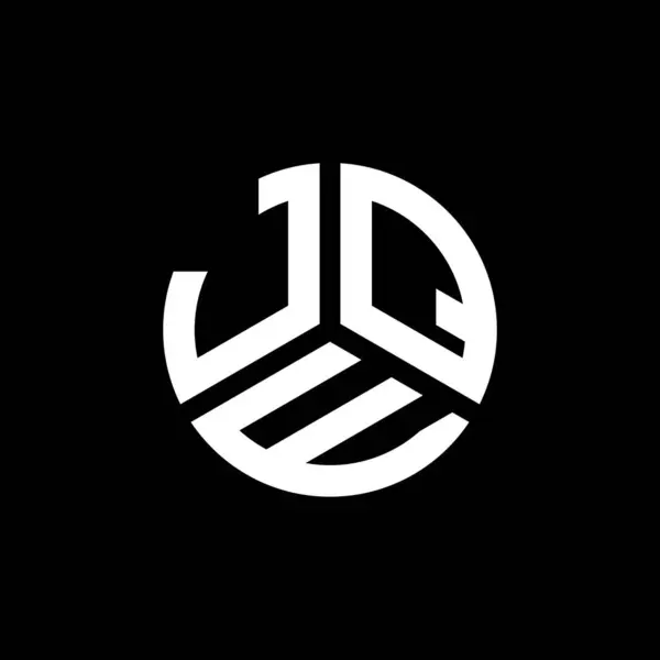 Jqe Design Logotipo Carta Fundo Preto Jqe Iniciais Criativas Conceito —  Vetores de Stock