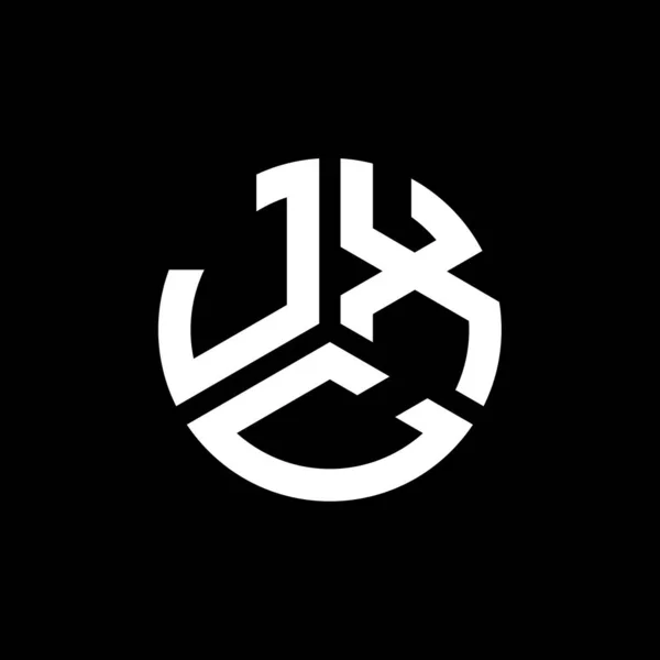 Jxc Letter Logo Design Black Background Jxc Creative Initials Letter — Stock Vector