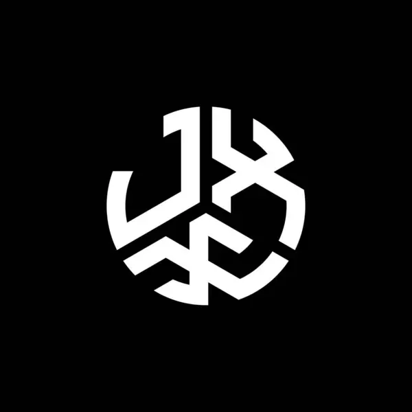 Jxx字母标识设计为黑色背景 Jxx创意首字母首字母标识概念 Jxx字母设计 — 图库矢量图片