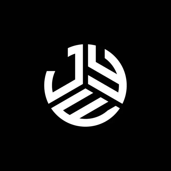 Σχεδιασμός Λογότυπου Γραμμάτων Jye Μαύρο Φόντο Jye Δημιουργικό Πρωτότυπο Γράμμα — Διανυσματικό Αρχείο