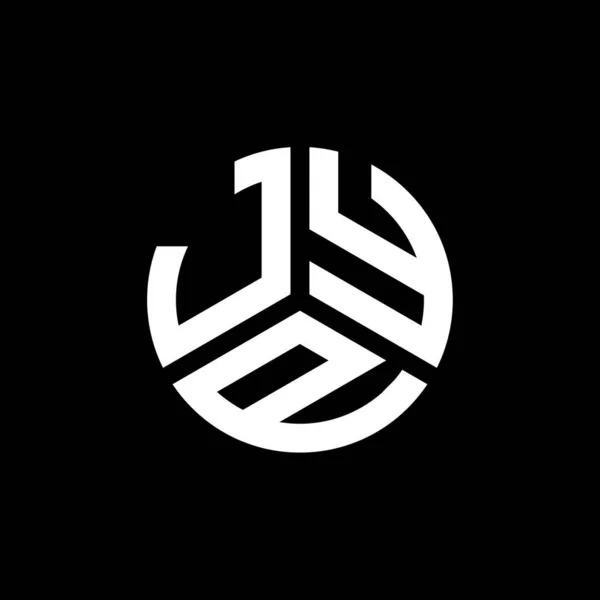 Σχεδιασμός Λογότυπου Γραμμάτων Jyp Μαύρο Φόντο Jyp Δημιουργικά Αρχικά Γράμμα — Διανυσματικό Αρχείο