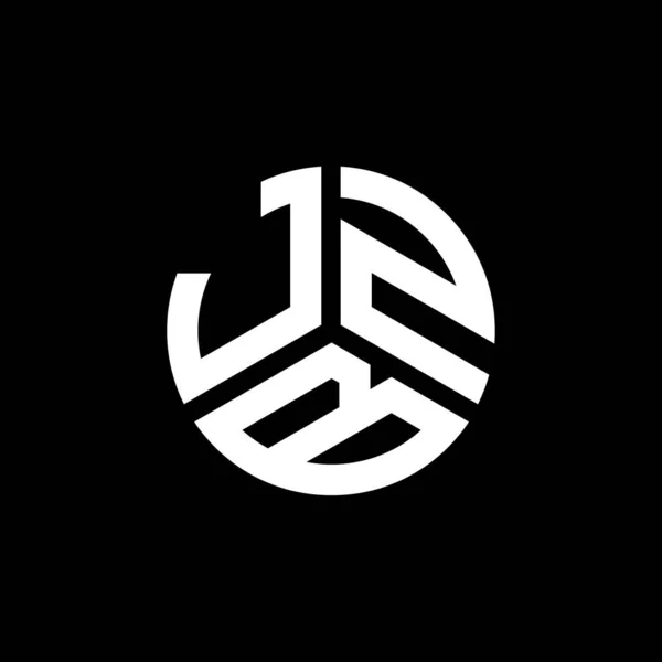 Projekt Logo Litery Jzb Czarnym Tle Inicjały Twórcze Jzb Koncepcja — Wektor stockowy