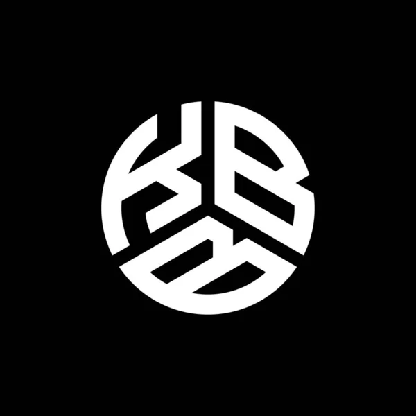 Kbb Дизайн Логотипу Чорному Тлі Творчі Ініціали Kbb Мають Поняття — стоковий вектор