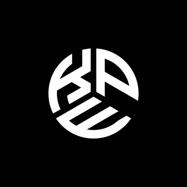 Projekt Logo Litery Kpe Czarnym Tle Kreatywne Inicjały Kpe Koncepcja — Wektor stockowy