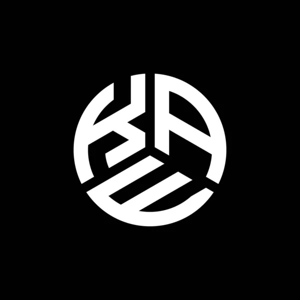 Diseño Del Logotipo Letra Kae Sobre Fondo Negro Kae Iniciales — Vector de stock