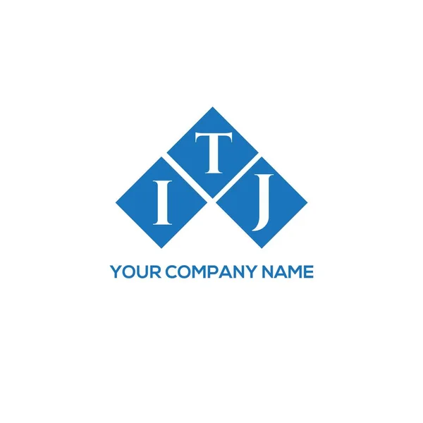 Itj Lettre Logo Design Sur Fond Blanc Itj Initiales Créatives — Image vectorielle