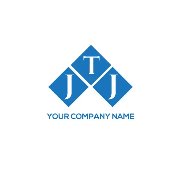 Jtj Lettre Logo Design Sur Fond Blanc Jtj Initiales Créatives — Image vectorielle