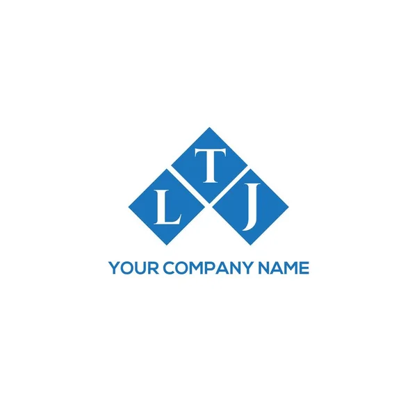 Ltj Lettre Logo Design Sur Fond Blanc Ltj Initiales Créatives — Image vectorielle