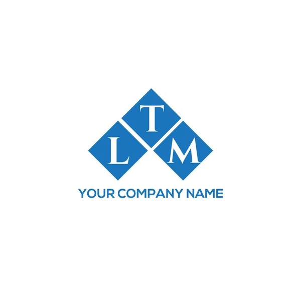 Ltm Lettre Logo Design Sur Fond Blanc Ltm Initiales Créatives — Image vectorielle